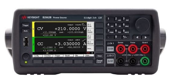 B2962B 六位半低噪声Power Supply, 32 W, 210 V, 3 A, 2 通道