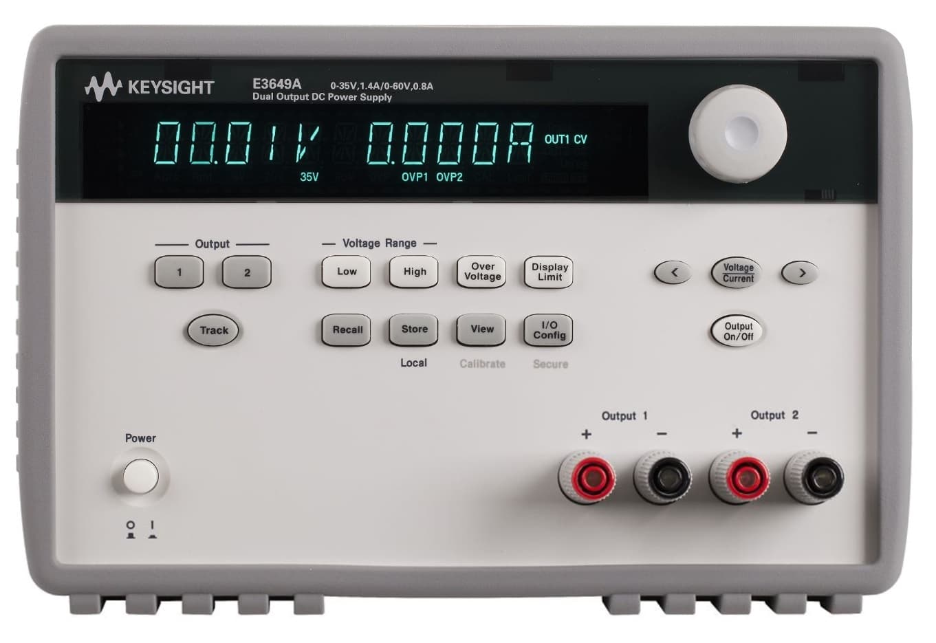E3649A 双路输出Power Supply, 双路 35 V / 1.4 A 或 60 V / 0.8 A, 100 W