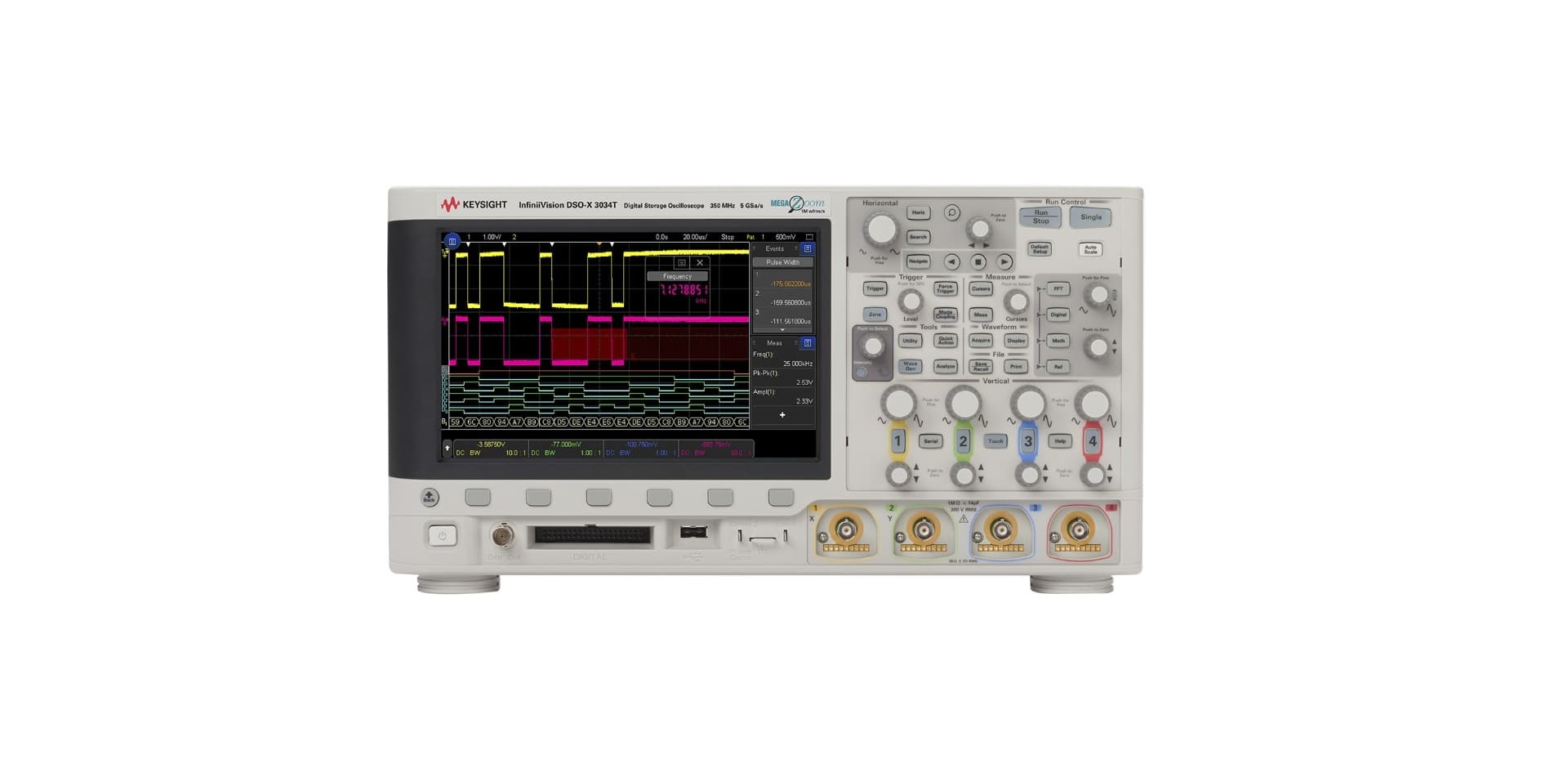 DSOX3034T Oscilloscope: 350 MHz, 4 Analog Channels