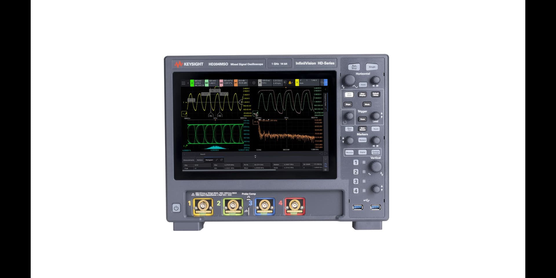 HD304MSO InfiniiVision HD3 Series Oscilloscope: 4 Analog + 16 Digital