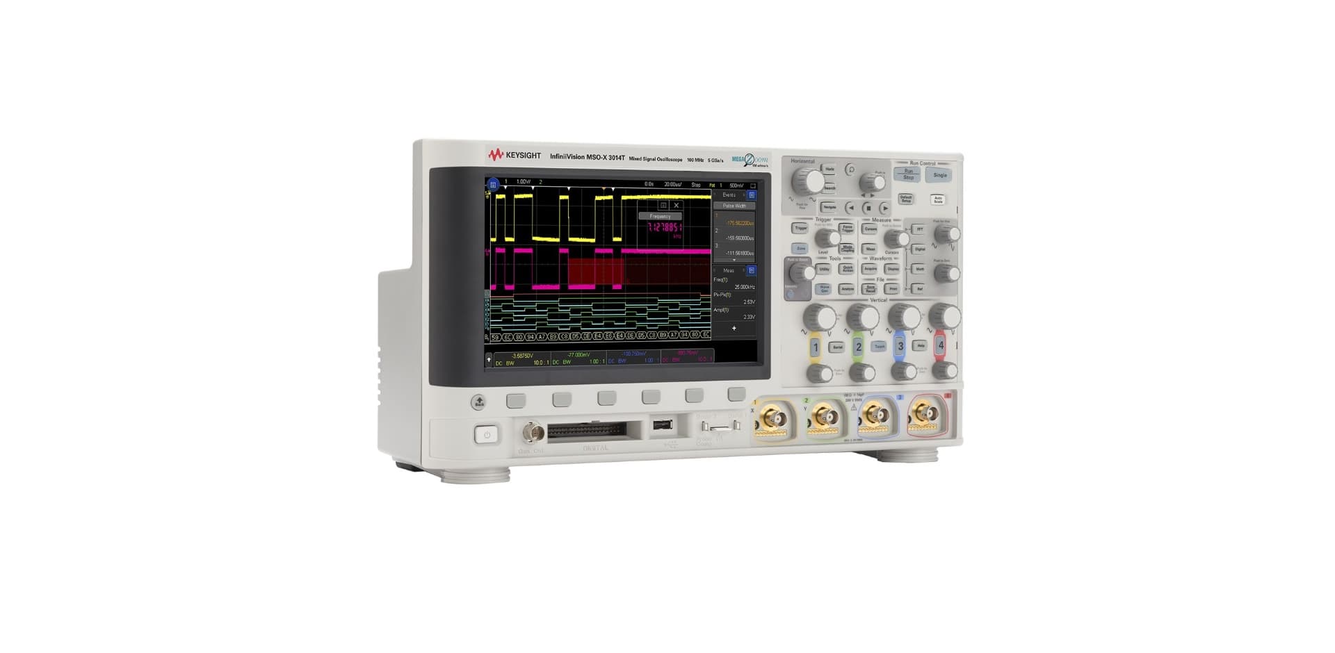 MSOX3014T Mixed Signal Oscilloscope: 100 MHz, 4 Analog Plus 16 Digital Channels