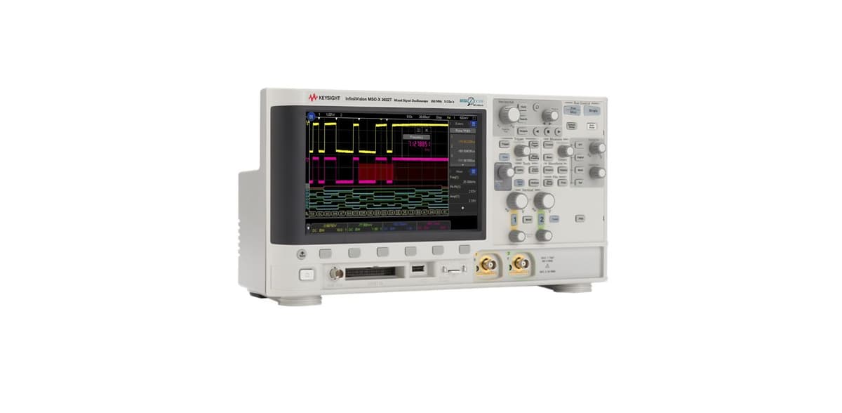 MSOX3032T Mixed Signal Oscilloscope: 350 MHz, 2 Analog Plus 16 Digital Channels