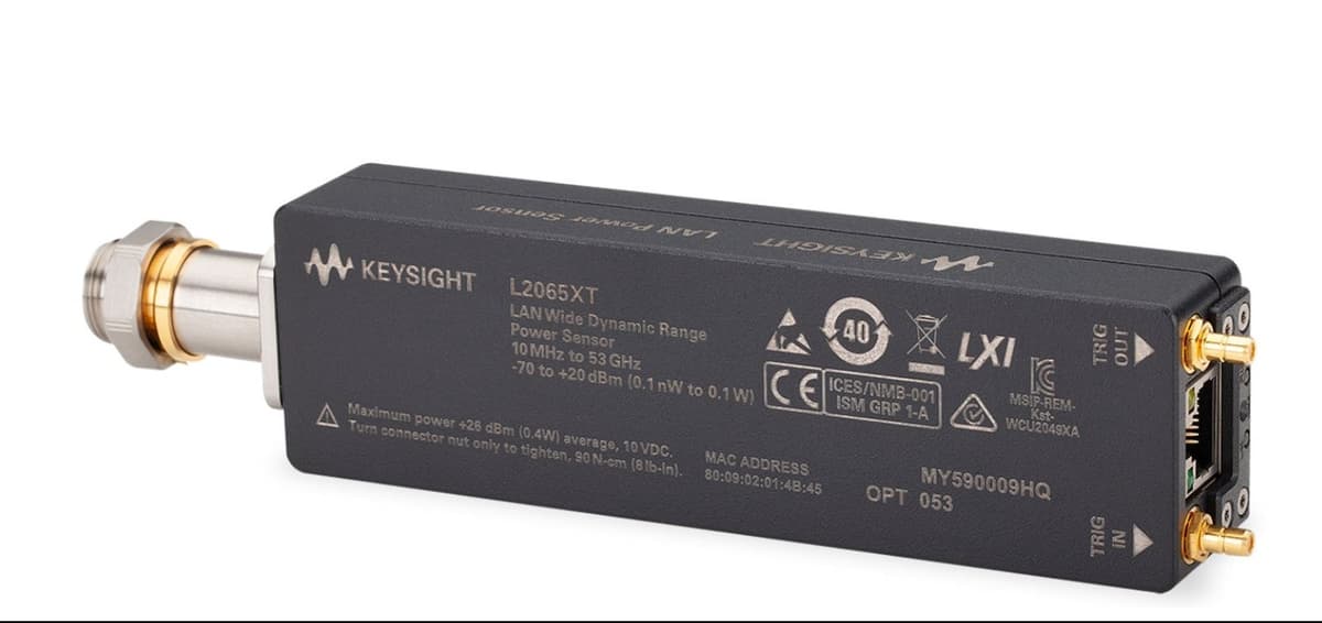 L2065XT 10 MHz to 53 GHz LAN 符合热真空标准的Power Sensor