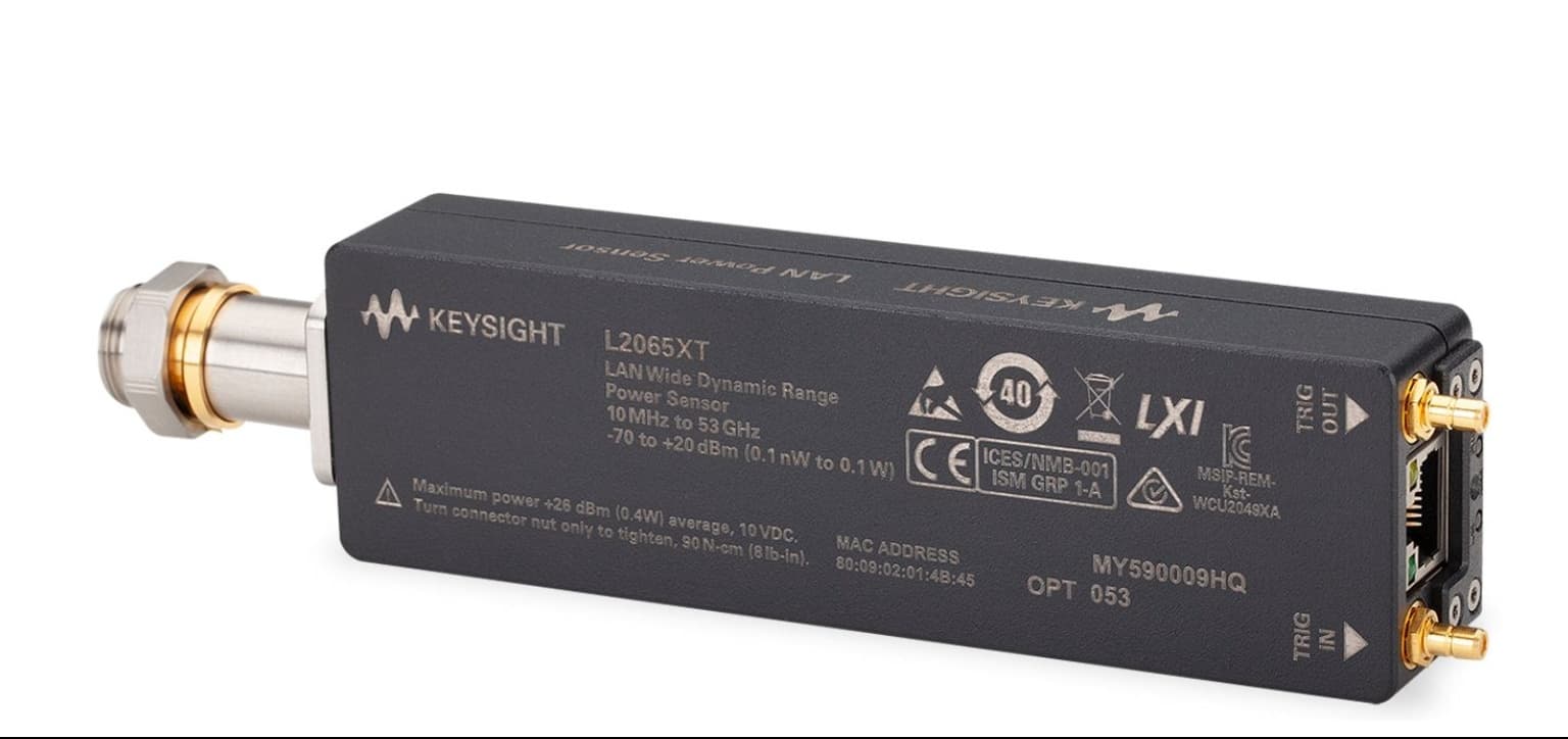 L2065XT 10 MHz to 53 GHz LAN 符合热真空标准的Power Sensor