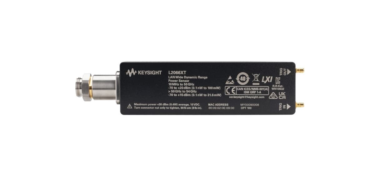 L2066XT 符合热真空标准的 10 MHz to 54 GHz LAN Power Sensor