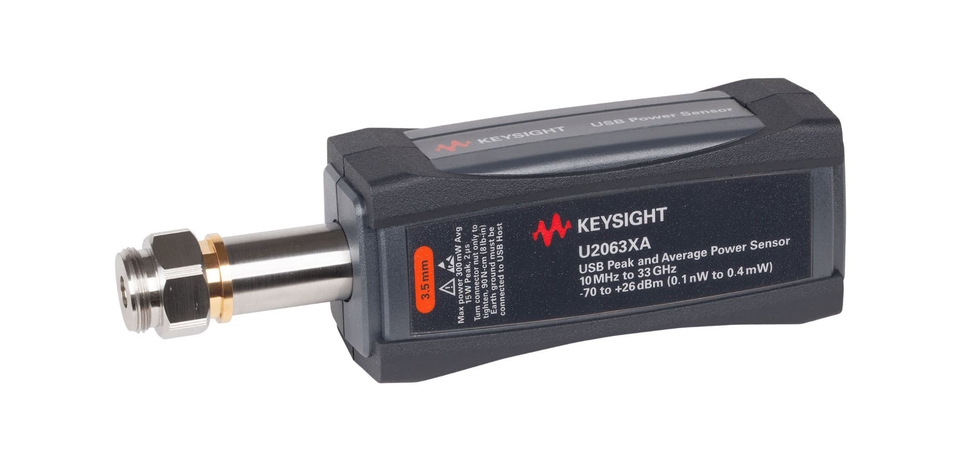 U2063XA 10 MHz to 33 GHz USB 宽动态范围平均功率/峰值Power Sensor