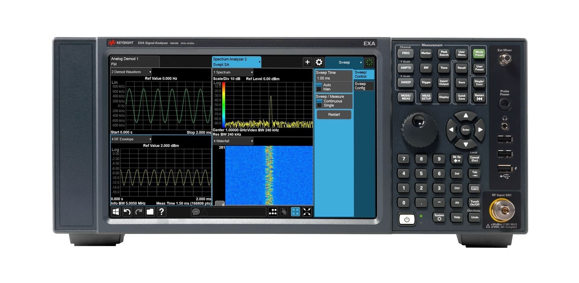 N9010B EXA Signal Analyzer, 10 Hz to 44 GHz