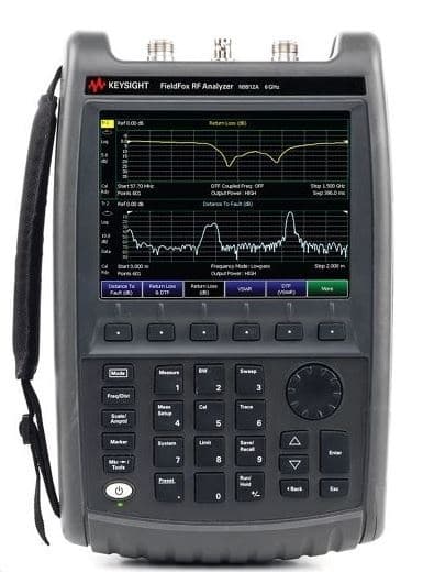 N9912A FieldFox Handheld RF Analyzer, 4 GHz and 6 GHz