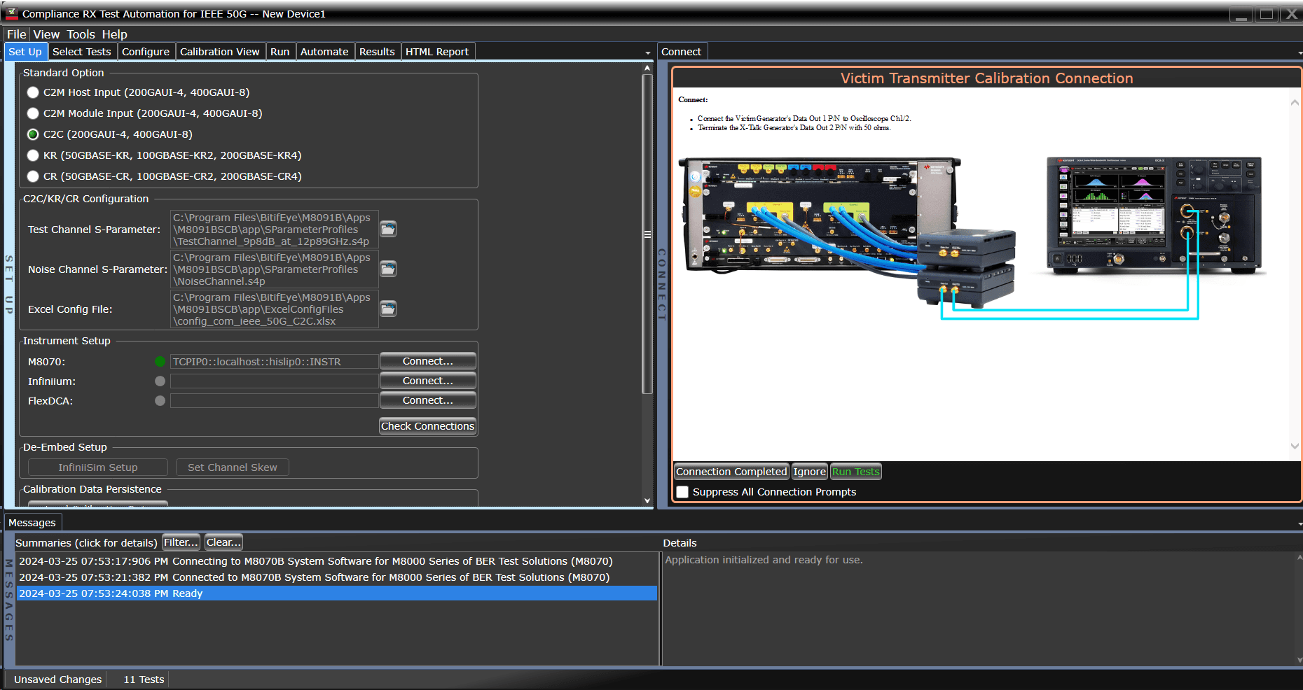 M8091BSCB Electrical Receiver Conformance Test Application for IEEE 802.3bs/cd
