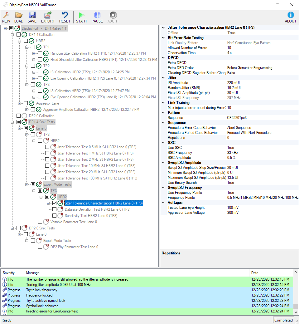 N5991DP2A DisplayPort 2.0 Receiver Test Software