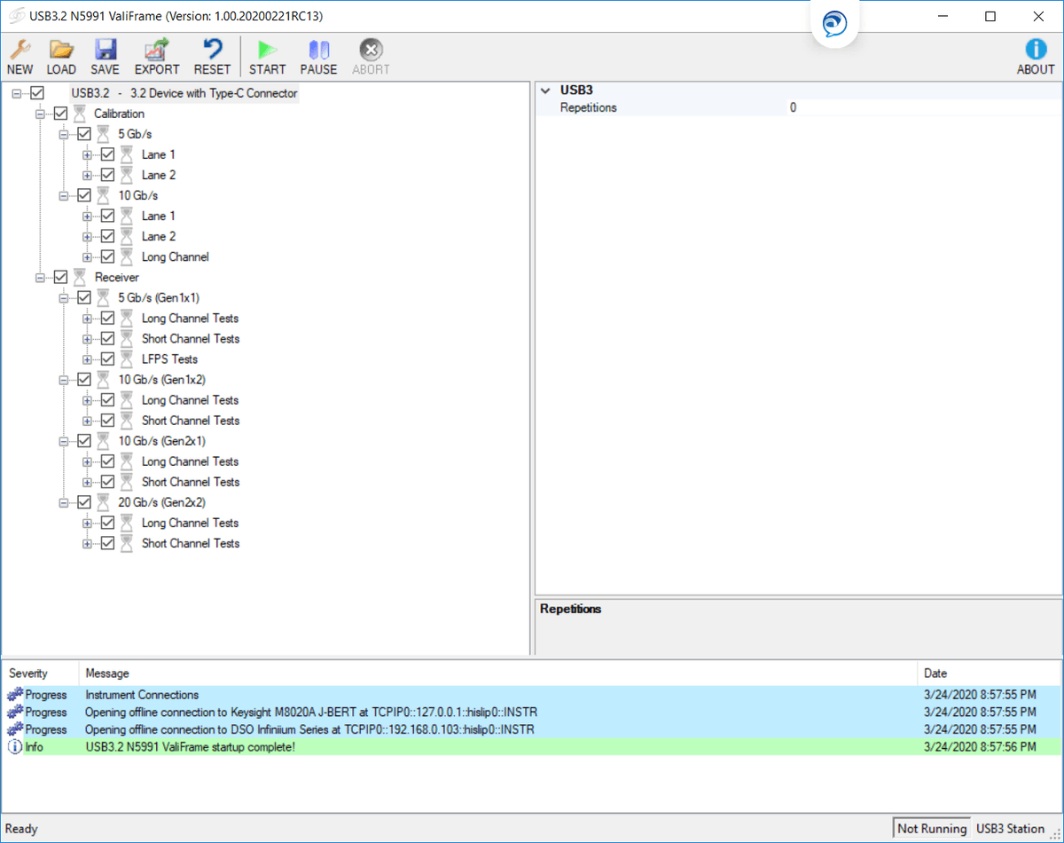 N5991U32A USB 3.2 Receiver Compliance Test Software