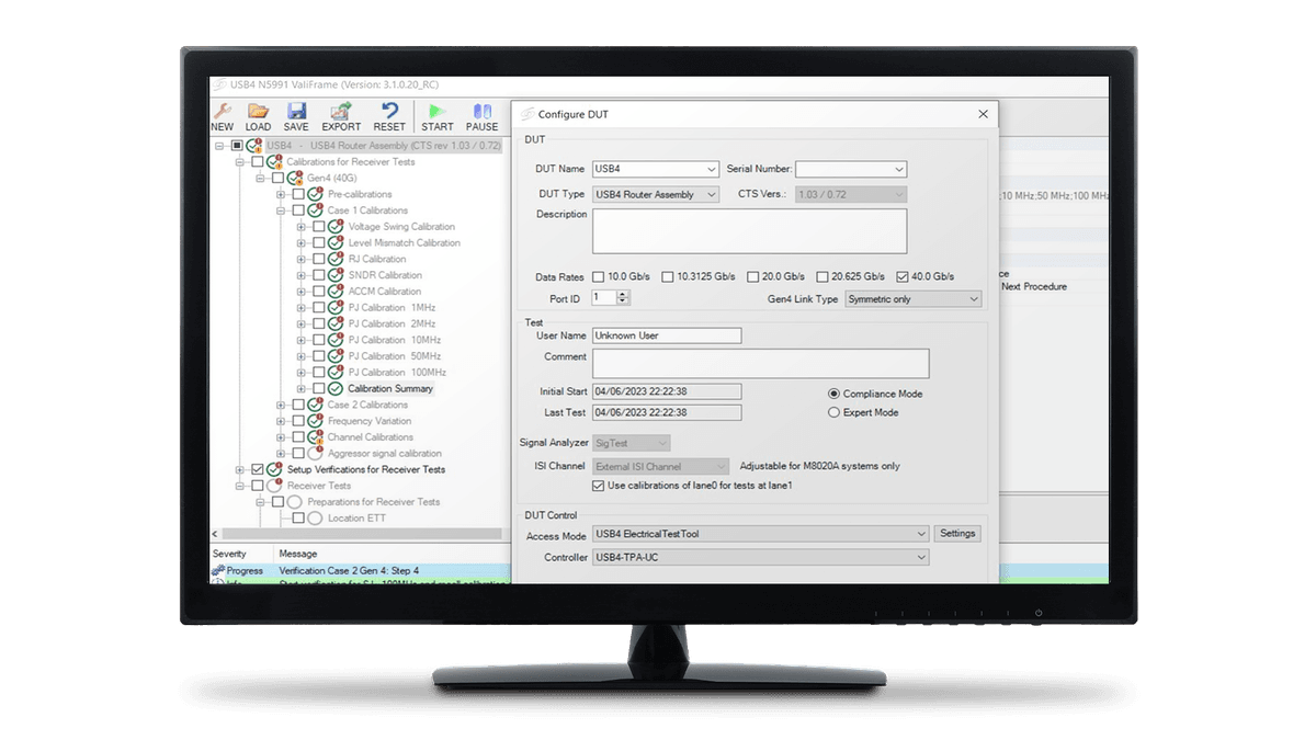 N5991U42A USB4 2.0 Receiver Compliance Test Software