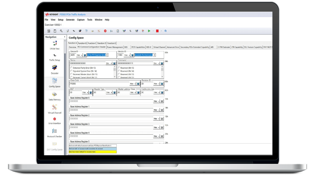 P5551PSWA Protocol Exerciser Traffic Analysis
