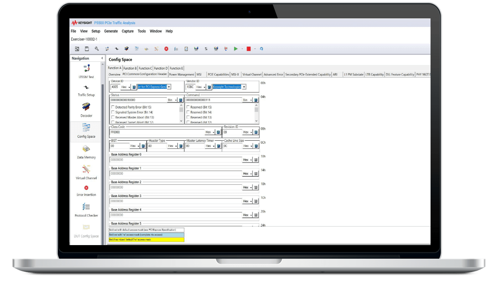 P5577PSWA PCIe 6.0 Protocol Exerciser Traffic Analysis