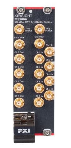 M3300A PXIe Arbitrary Waveform Generator and Digitizer Combo, 100 MSa/s, 14-bit