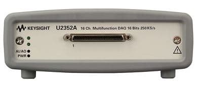 U2352A 16-channel 250 kSa/s USB modular multi-function data acquisition device