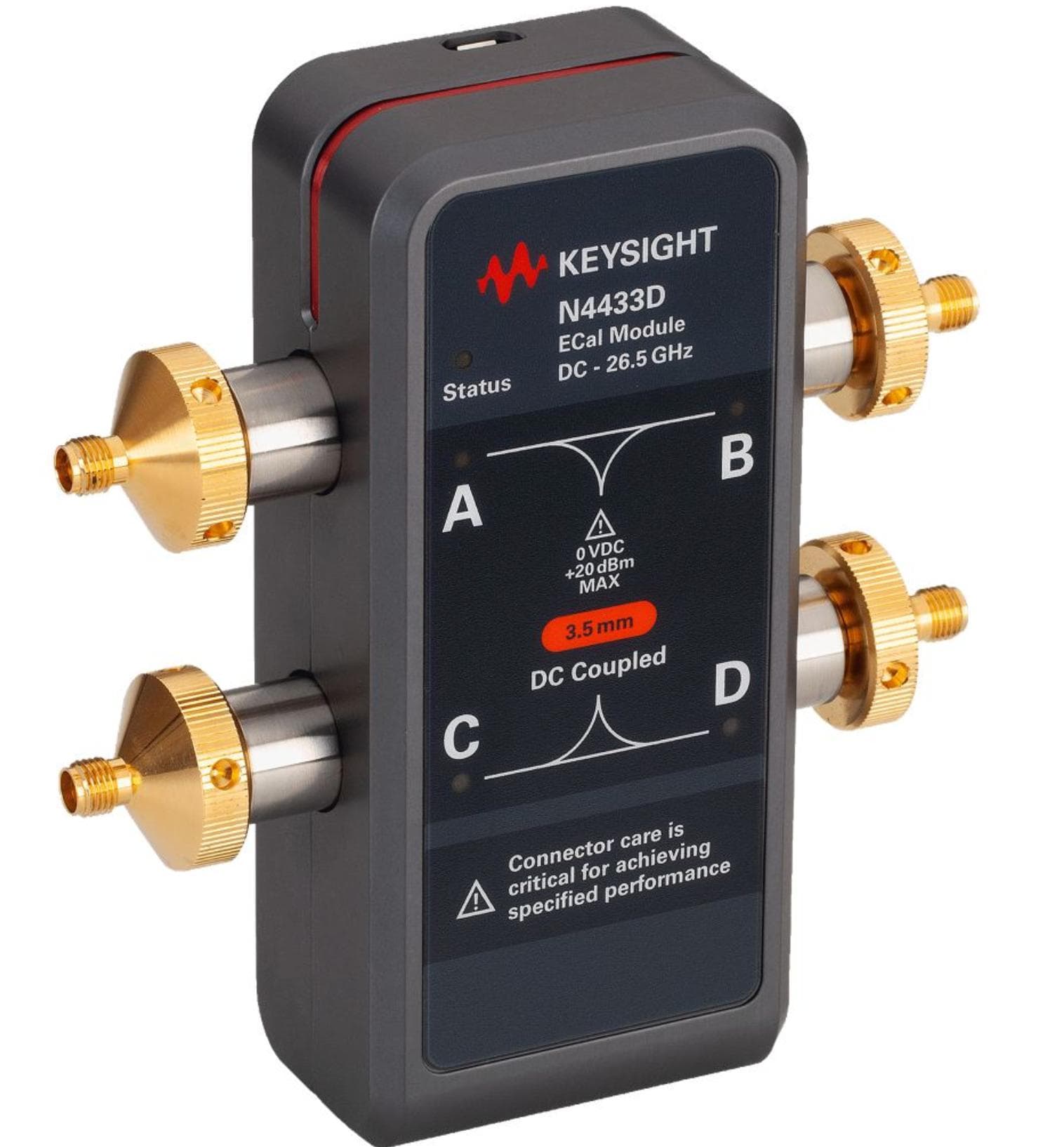 N4433D 射频Electronic Calibration Module (ECal) (ECal), 直流/300 kHz to 26.5 GHz, 4 端口