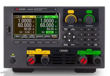 EL34243A Dual-Input DC Electronic Load, 150V, 60A, 600W Total