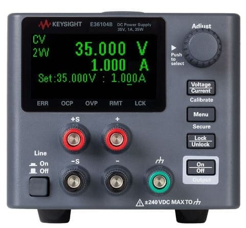 E36104B DC Power Supply, 35V, 1A, 35W