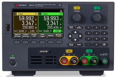 E36234A 自动量程双路输出Power Supply, 60 V, 10 A, 400 W