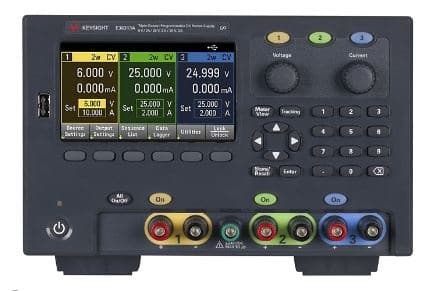 E36313A 160W 三路输出Power Supply, 6V, 10A 和 2X 25V, 2A