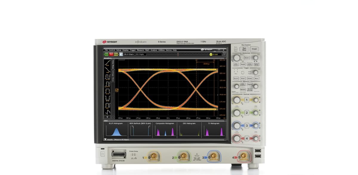 DSOS104A High-Definition Oscilloscope: 1 GHz, 4 Analog Channels