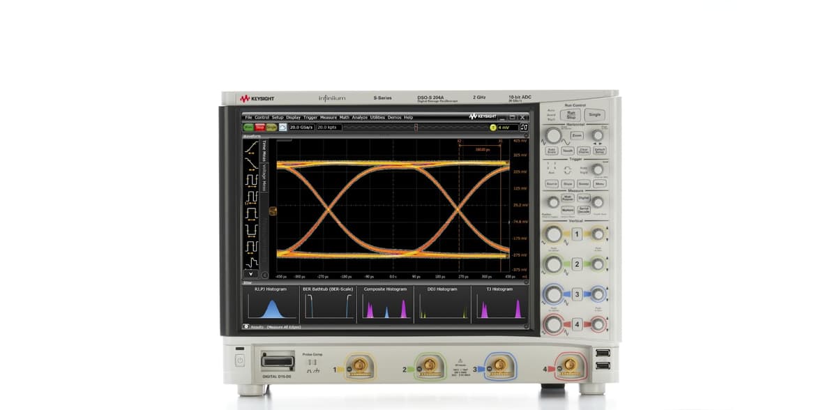 DSOS204A High-Definition Oscilloscope: 2 GHz, 4 Analog Channels