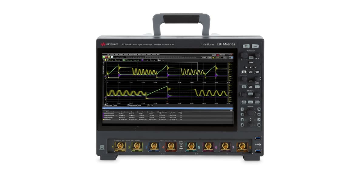 EXR058A Infiniium EXR-Series Oscilloscope: 500 MHz, 8 Channels