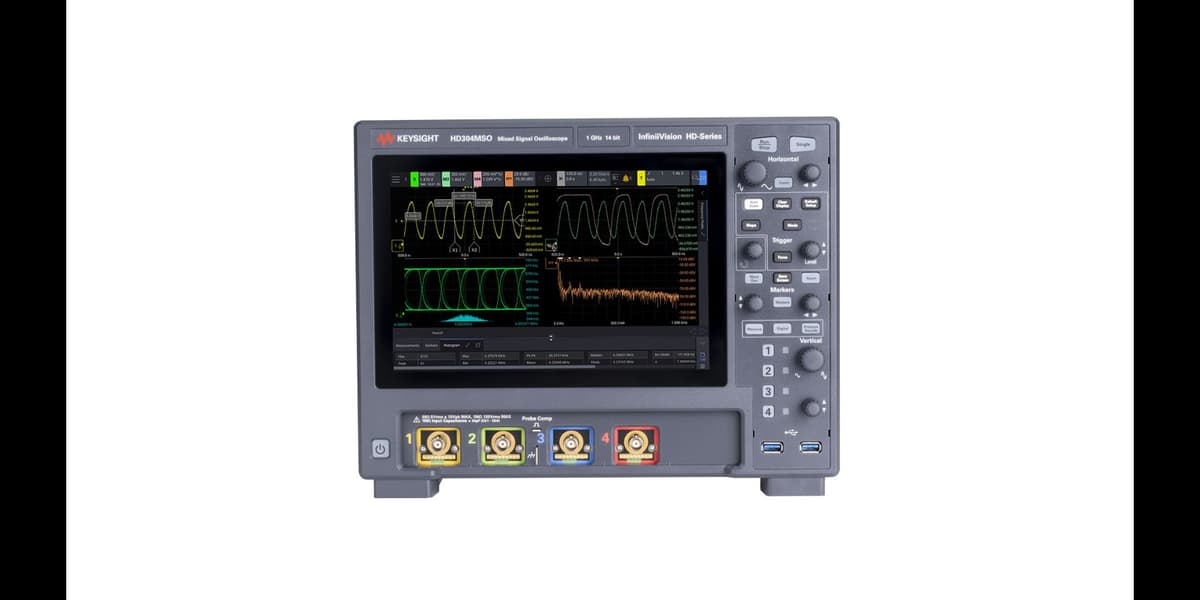 HD304MSO InfiniiVision HD3 Series Oscilloscope: 4 Analog + 16 Digital