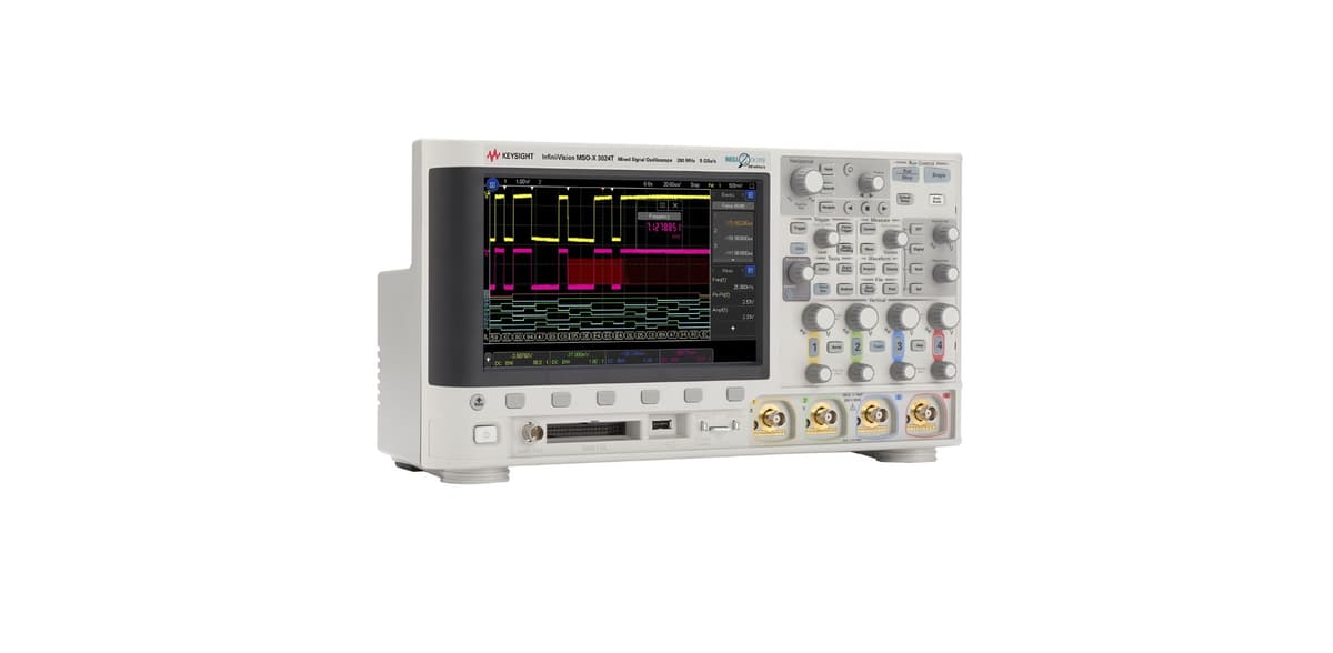 MSOX3024T Mixed Signal Oscilloscope: 200 MHz, 4 Analog Plus 16 Digital Channels