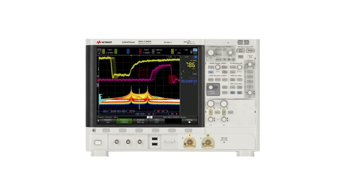 MSOX6002A InfiniiVision 6000 X-Series Oscilloscope: 1 to 6 GHz, 2 Analog + 16 Digital Channels