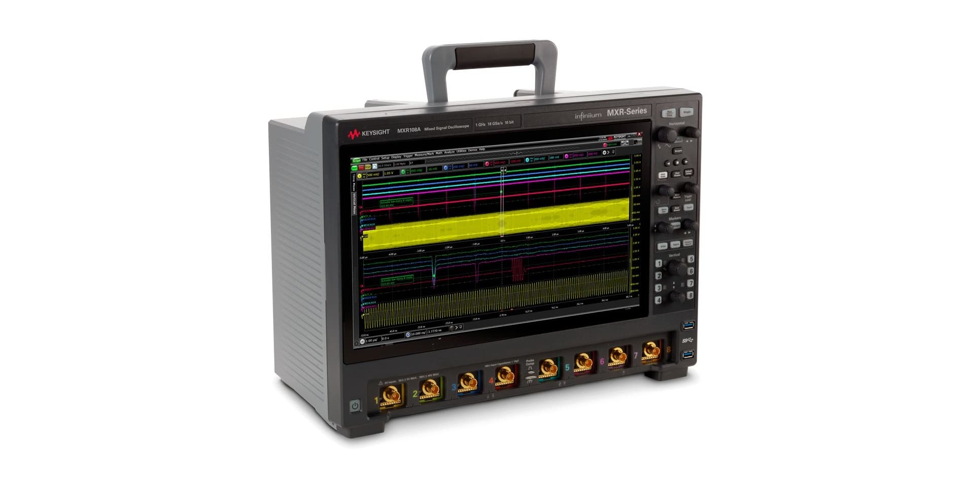 MXR108A Infiniium MXR-Series Oscilloscope: 1 GHz, 8 Channels