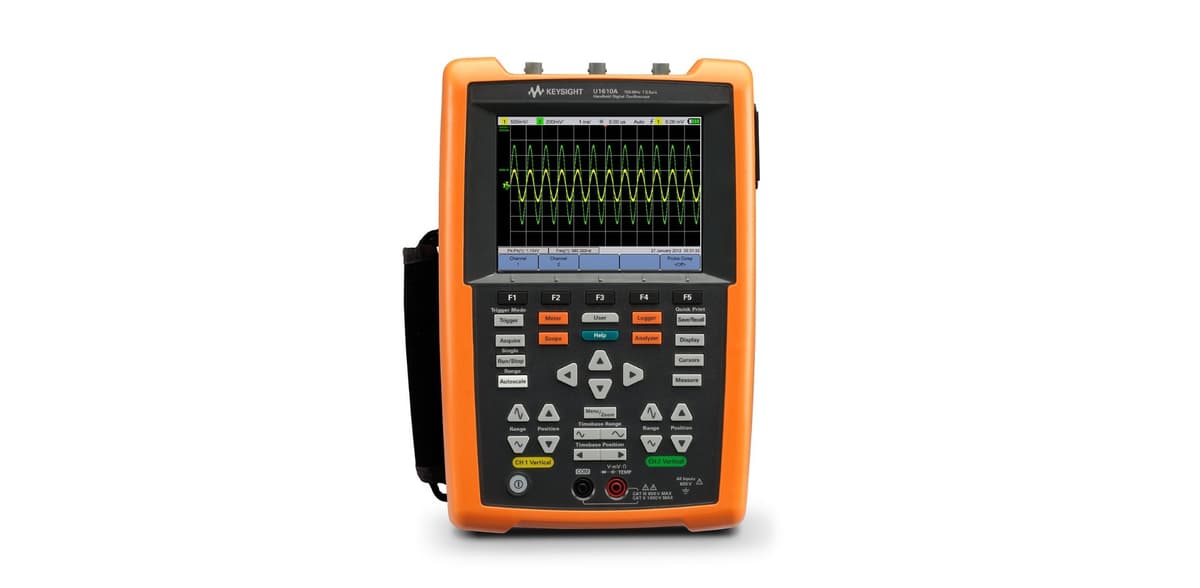 U1610A Handheld Oscilloscopes, 100 MHz, 2 Analog Channels