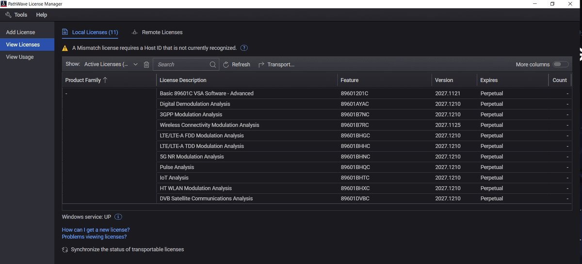 89601201C 89600 Vector Signal Analysis Base Platform - Advanced Tier