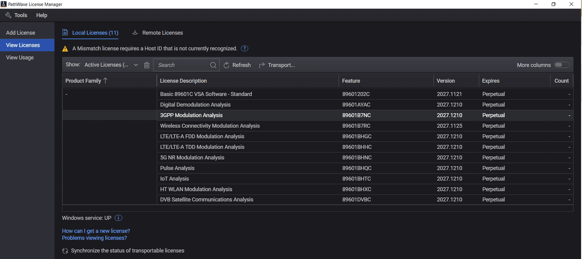 89601202C 89600 Vector Signal Analysis Base Platform - Standard Tier