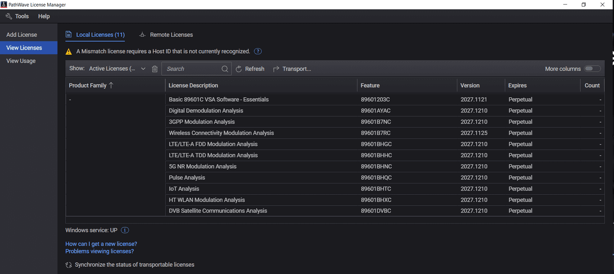 89601203C 89600 Vector Signal Analysis Base Platform - Essentials Tier