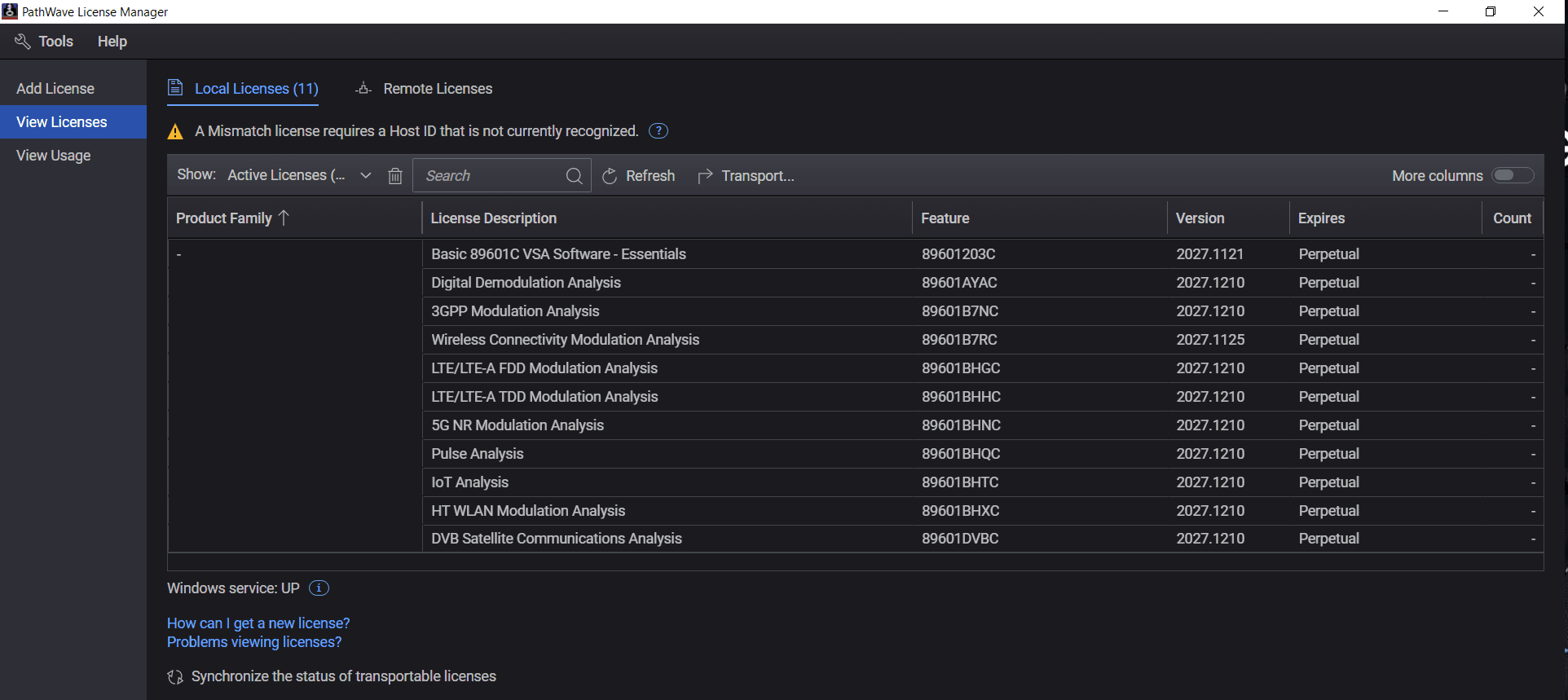 89601203C 89600 Vector Signal Analysis Base Platform - Essentials Tier