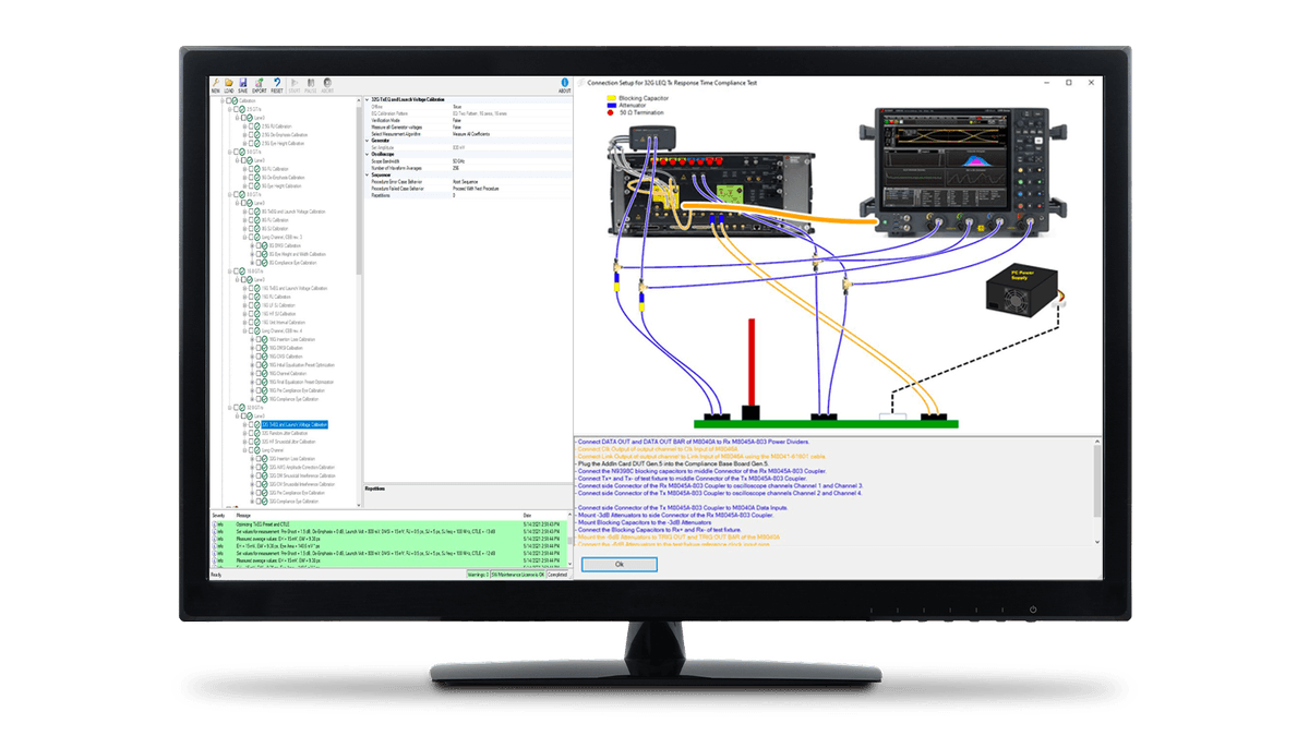 N5991PC5A PCI Express 5 CEM receiver test automation software